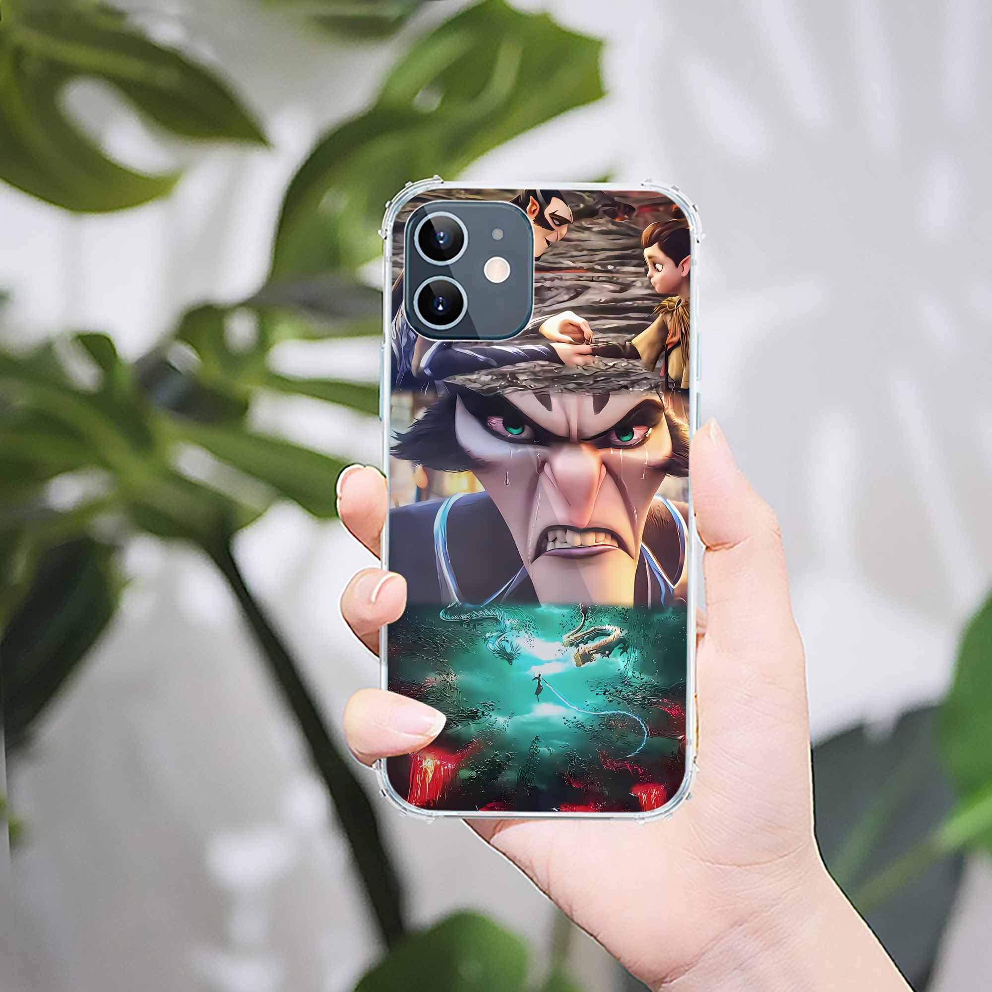 （画像用） Ne Zha 2 ナタ 魔童の大暴れ 【iPhone 12シリーズ対応】透明スマホケース（クリアソフトケース）